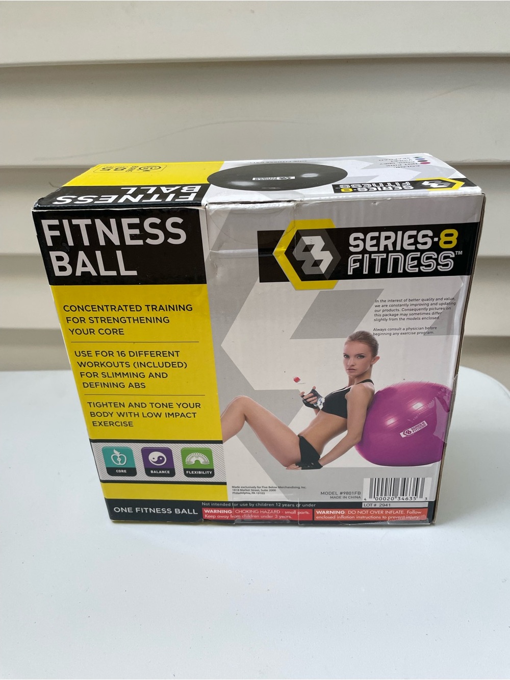 Series-8 Fitness Ball - Blue Exercise Stability Ball